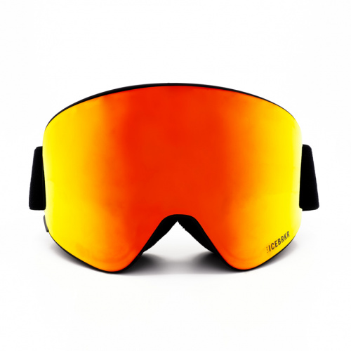  Ski Goggles	 - Bonetech ICEBRKR Black Red-Gold Mirror | Ski 